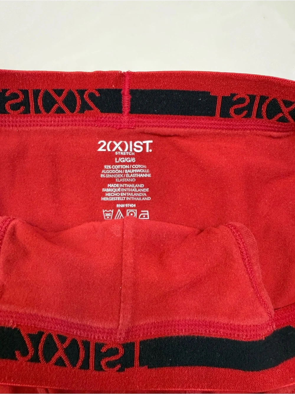 2xist Men’s Red Cotton Stretch Sports-brief